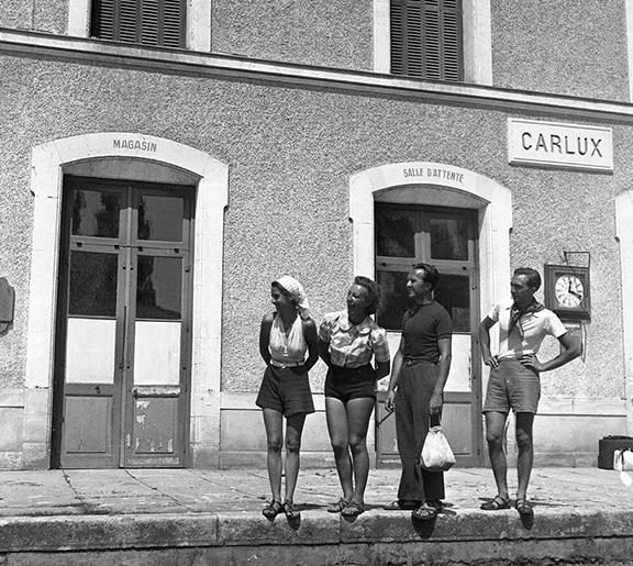 Gare de Carlux photographié par Robert Doisneau en 1939